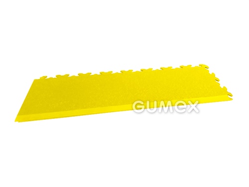 Vorderkante FORTELOCK 2034 INVISIBLE Typ B, 6,7mm, 468x145mm, Dessin Leder, 92°ShA, PVC, gelb, 